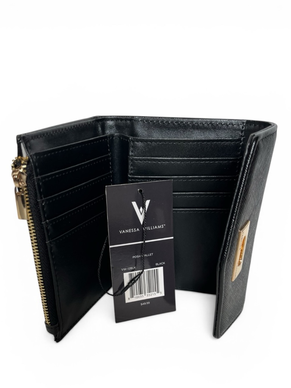 NWT Vanessa Williams Posh Mini Backback and Wallet black - Picture 8 of 10